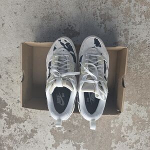 Nike Cow Print Low-Top Sneakers - White & Black